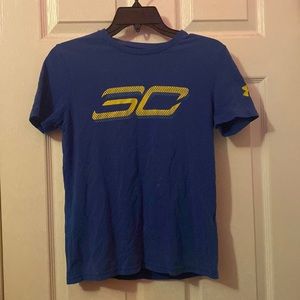 Under Armour Sc Short Sleeve/ Size: Youth Médium/ Color: Blue & Yellow/ Sporty
